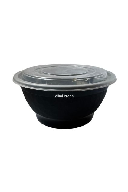 Plastikschüssel PP mit Deckel 1100ml - 36oz Ø180mm 50Stk/3Pkg