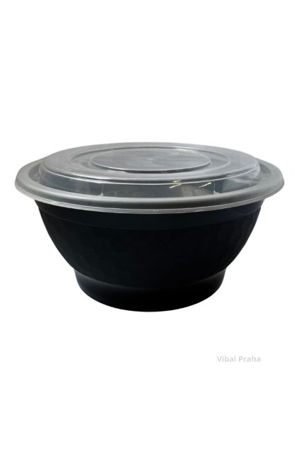 Plastikschüssel PP mit Deckel 1250ml - 40oz Ø180mm 50Stk/3Pkg