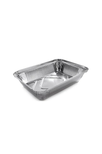 Aluminum one-part tray 900ml 219x158x38mm