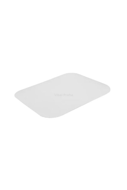 Paper lid coated with aluminum foil 208x143mm