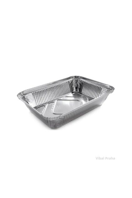 Einteilige Aluminiumschale 900ml - 32oz, 219x158x38mm