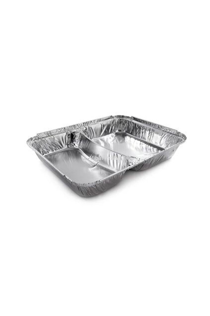 Aluminum two-part tray 350+480ml 227x177x30mm