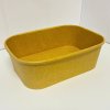 Rechteckige Papierschale 750ml - 26oz 168x120x55mm