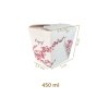Quadratischer Nudelbox SAKURA 450ml - 16oz 50Stk/9Pkg