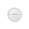 BIO runder Teller aus Zuckerrohr 23cm 125Stk/4Pkg