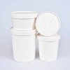 Weiße Papierschale für Suppe 435ml - 16oz 25Stk/20Pkg