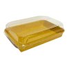 Miska na sushi s víčkem PAP 185x129x50mm 50ks x  8bal