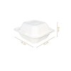 BIO Hamburgerbox 150x150x80mm 100Stk/4Pkg