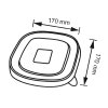 Nắp PET cho bát vuông 175x175mm