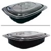 Plastic bowl PP one-compartment bowl 1050ml 220x170x50mm 250pcs/ box