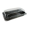 Sushi container with lid, PET 160x91x50mm 50pcs/8 packs