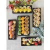 Sushi Schale mit PET Deckel 220x90x50mm 50Stk/8Pkg