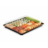 Sushi container with lid, PET 256x185x51mm 50pcs/4 packs