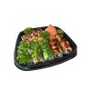Sushi Schale mit PET Deckel 270x270x53mm 25Stk/8Pkg