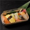 Sushi container with lid, Paper 160x91x50mm 50pcs/12 packs