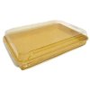 Sushi Schale mit PAP Deckel 256x182x51mm 50Stk/4Pkg