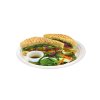 BIO round plate from sugarcane 26cm 125pcs/4 packs