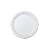 BIO runder Teller aus Zuckerrohr 26cm 125Stk/4Pkg