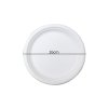 BIO round plate from sugarcane 26cm 125pcs/4 packs