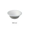 BIO round bowl from sugarcane 500ml 125pcs/8 packs