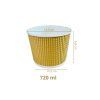 3446 2 miska papirova wrap na polevku 720ml 25ks x 20bal