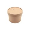 Paper bowl brown for soup 435ml  25pcs/ 20packs