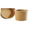 Paper bowl brown for soup 435ml  25pcs/ 20packs