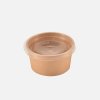 Paper bowl brown for soup 435ml  25pcs/ 20packs
