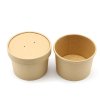 Brown paper bowl for soup 580ml  25pcs/ 20packs