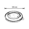 Klarer PET Deckel für Salatschalen Ø185mm 50Stk/6Pkg