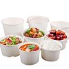 White paper bowl for soup 580ml 25pcs/20 packs