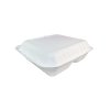 Three compartment menu box of sugar cane 220x220x75mm 75pcs/4 packs