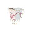 Box na nudle hranatý SAKURA 750ml 50ks x  9bal