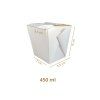 Box na nudle hranatý bílý 450ml 50ks x  9bal