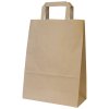 KRAFT Braune Papiertragetasche 260x120x350mm 300Stk