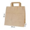 Túi giấy KRAFT nâu 260x170x250mm 300cái