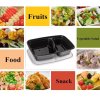 Plastic box two-compartment PP 950ml with lid