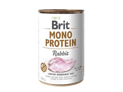 12246 1 brit dog konz mono protein rabbit 400g
