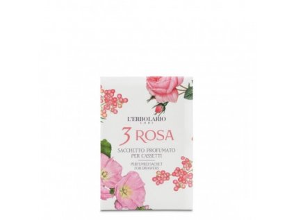 3 Rosa Parfumované vrecúška do zásuviek