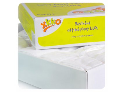 XKKO Bavlnené plienky 70x70cm LUX biele cena za 1kus