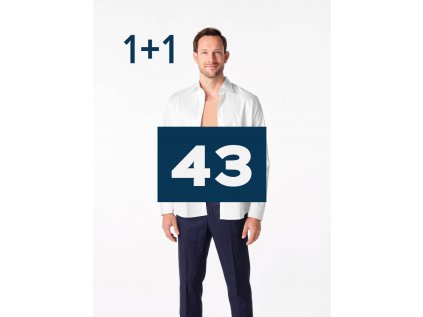 CityZen® Zvýhodnený balíček - biela pánska košeľa GENT + neviditeľné tričko ARLON - 43