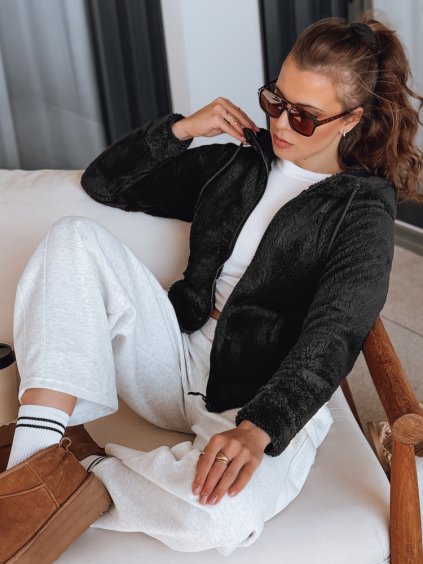 Dámská mikina SOFT TOUCH černá Dstreet (Barva Černá, Velikost S)