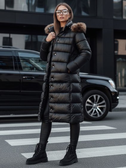 Dámská prošívaná zimní bunda CROMBILA černá Dstreet (Barva Černá, Velikost S)