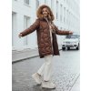 Dámská zimní bunda VIRELIA hnědá Dstreet (Barva Hnědá, Velikost S)