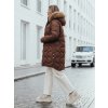 Dámská zimní bunda VIRELIA hnědá Dstreet (Barva Hnědá, Velikost S)