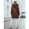 Dámská zimní bunda VIRELIA hnědá Dstreet (Barva Hnědá, Velikost S)