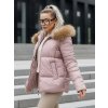 Dámská prošívaná zimní bunda STWINLE růžová Dstreet (Velikost S)