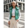 Dámská prošívaná vesta OSHE zelená DSTREET (Barva Zelená, Velikost S)
