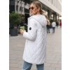 Dámská přechodná prošívaná bunda bílá Dstreet (Barva Bílá, Velikost S)