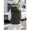 Dámská prošívaná vesta LIKEHUGS zelená Dstreet (Barva Zelená, Velikost S)